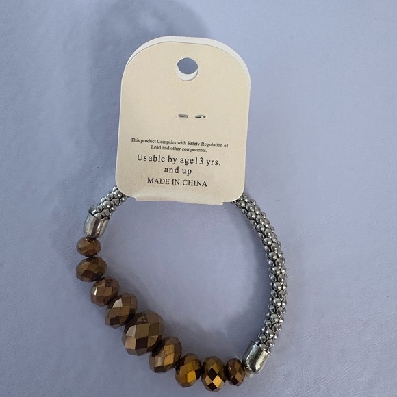 My Style Stretch Beaded Crystal Bracelet and Earrings - Picture 2 of 4